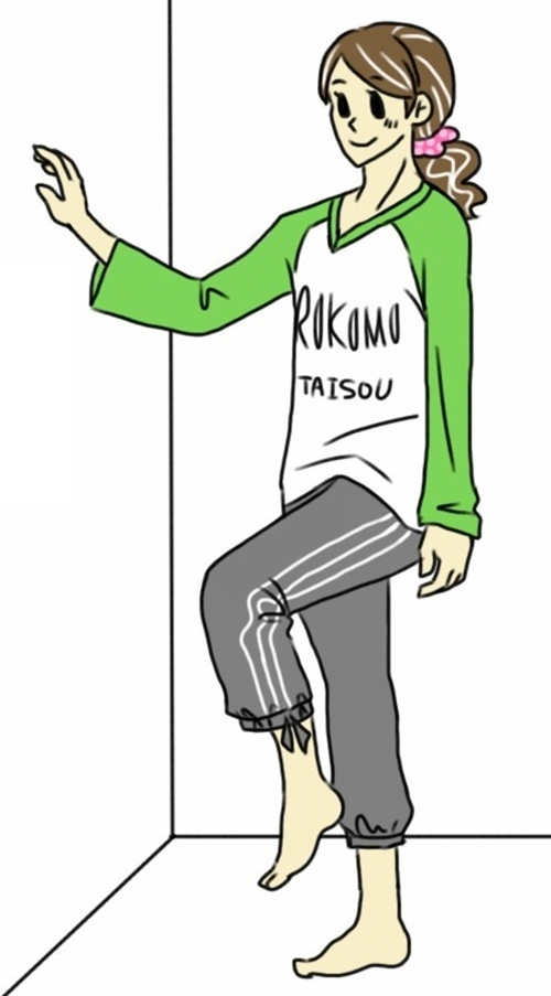 方脚立ち